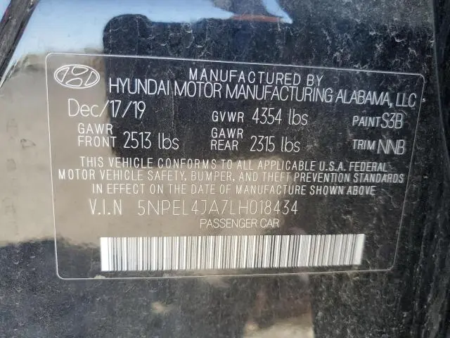 2020 HYUNDAI SONATA SEL  