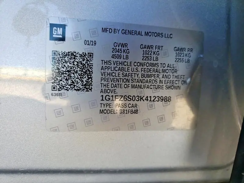 2019 CHEVROLET BOLT EV PREMIER  