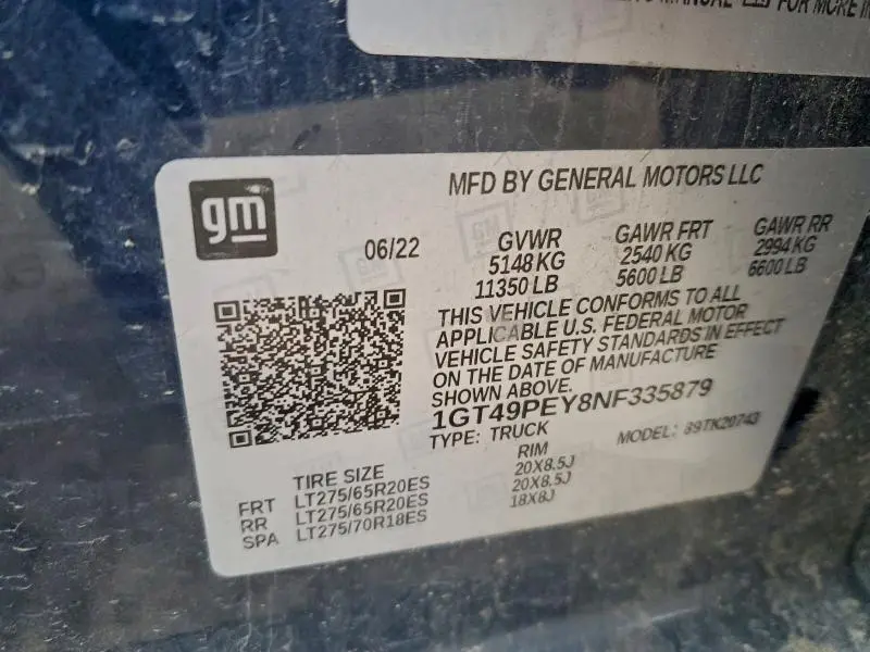 2022 GMC SIERRA K2500 AT4  