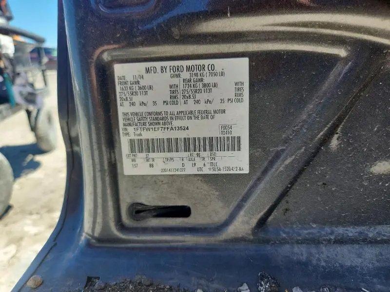 2015 FORD F150 SUPERCREW  