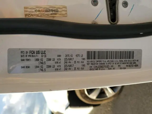 2016 JEEP COMPASS LATITUDE  