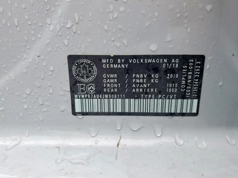 2018 VOLKSWAGEN E-GOLF SEL PREMIUM  