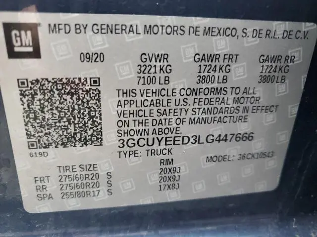 2020 CHEVROLET SILVERADO K1500 RST  