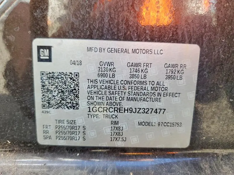 2018 CHEVROLET SILVERADO C1500 LT  