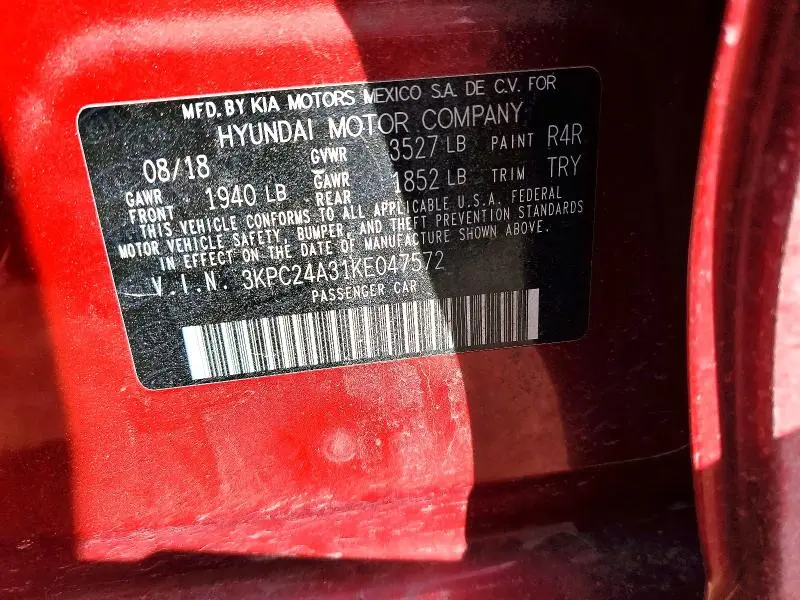 2019 HYUNDAI ACCENT SE  