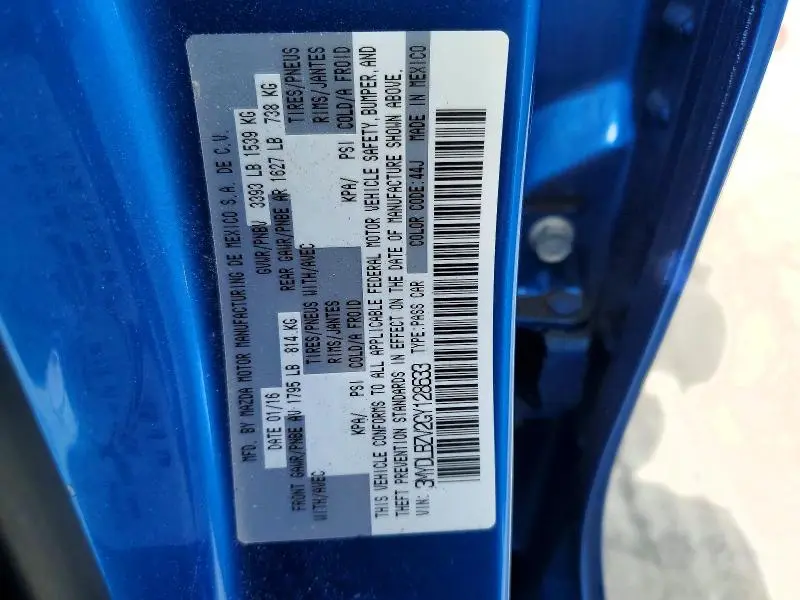 2016 SCION IA BASE  