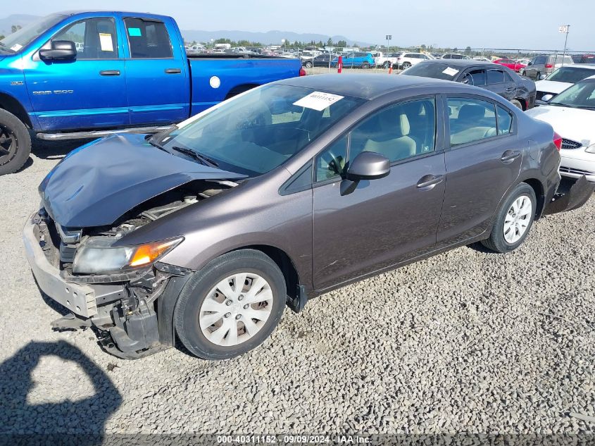 2012 HONDA CIVIC LX