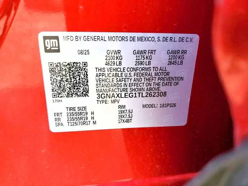 2026 CHEVROLET EQUINOX RS  