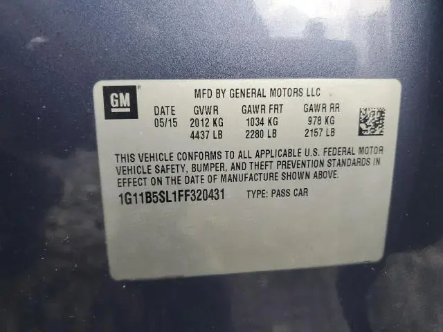 2015 CHEVROLET MALIBU LS  