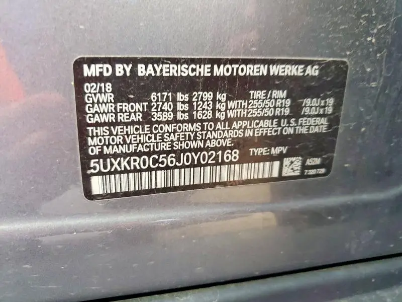 2018 BMW X5 XDRIVE35I  