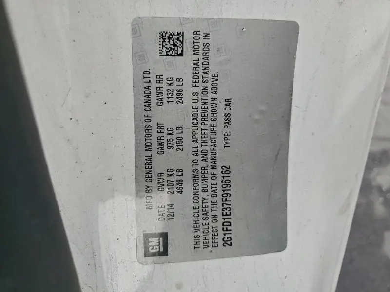 2015 CHEVROLET CAMARO LT  