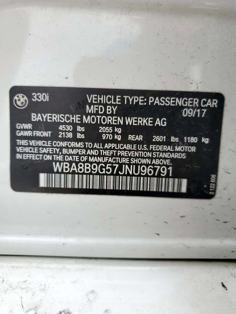 2018 BMW 330 I  