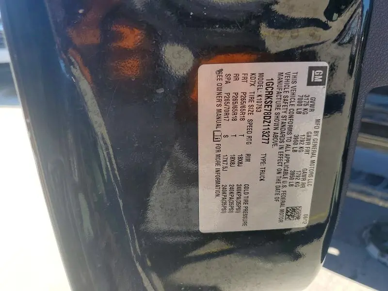 2013 CHEVROLET SILVERADO K1500 LT  