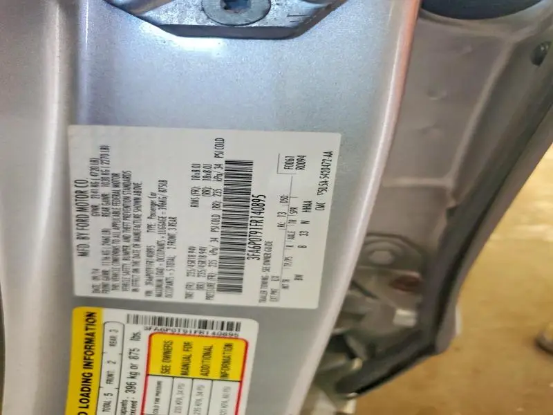 2015 FORD FUSION SE  
