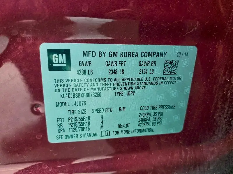 2015 BUICK ENCORE CONVENIENCE  