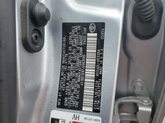 2018 TOYOTA AVALON HYBRID  