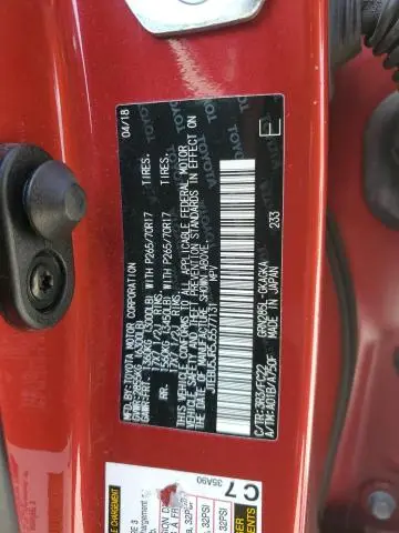 2018 TOYOTA 4RUNNER SR5/SR5 PREMIUM  