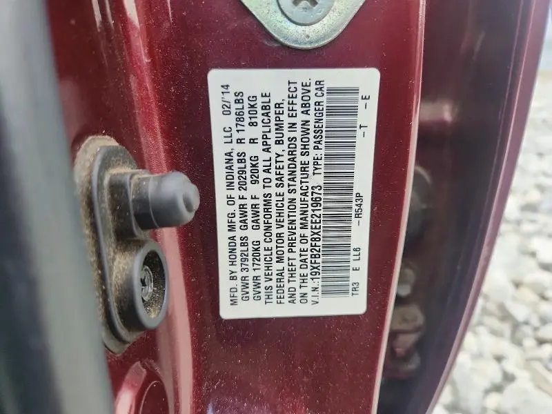 2014 HONDA CIVIC EX  