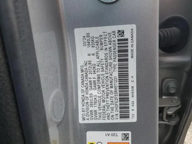2024 HONDA CIVIC SPORT  