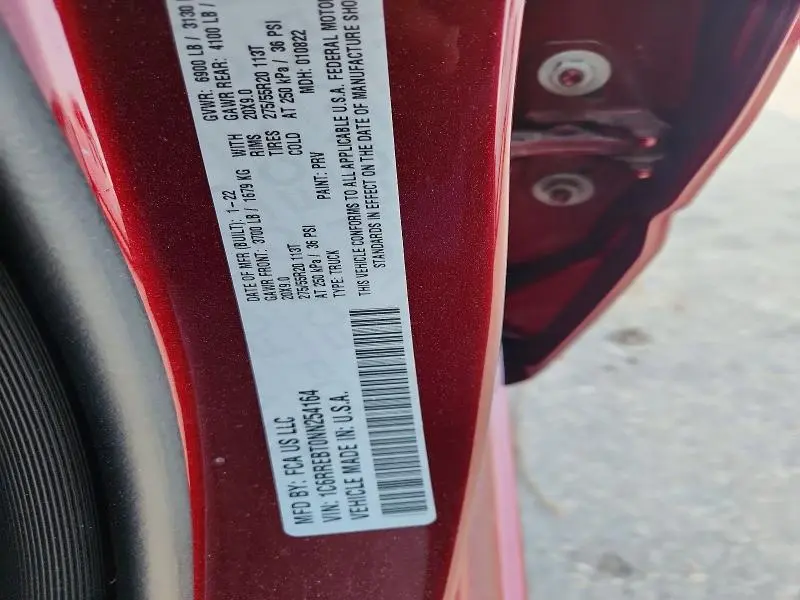 2022 RAM 1500 BIG HORN/LONE STAR  