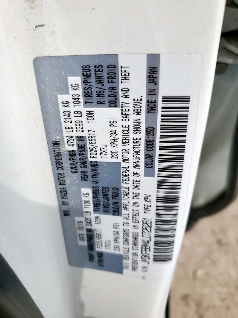2020 MAZDA CX-5 SPORT  