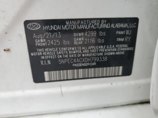 2013 HYUNDAI SONATA SE  