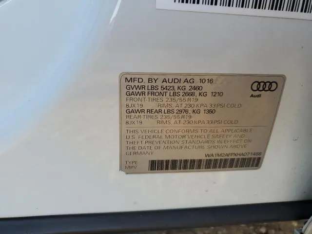 2017 AUDI Q5 PREMIUM PLUS