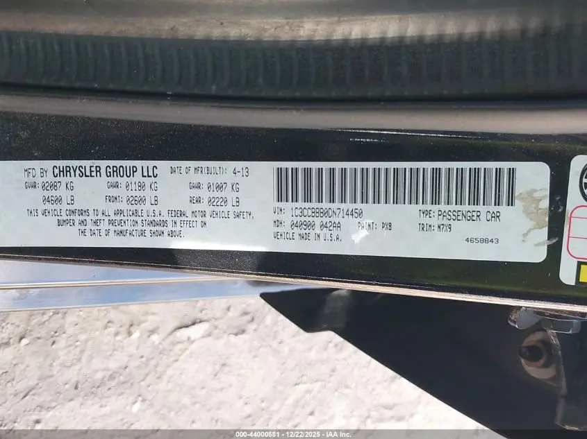 2013 CHRYSLER 200 TOURING