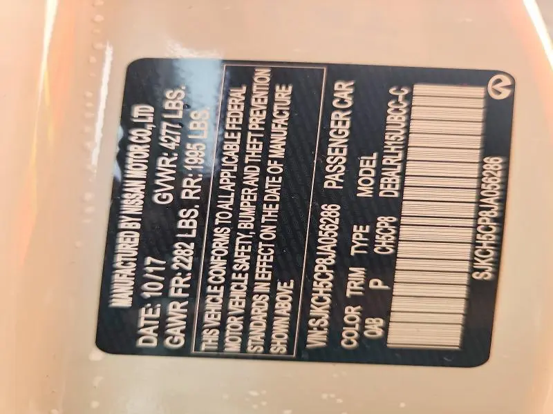 2018 INFINITI QX30 BASE  