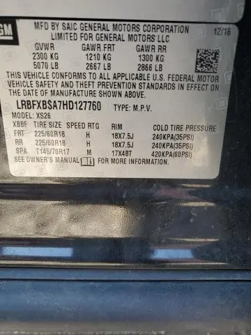 2017 BUICK ENVISION ESSENCE  