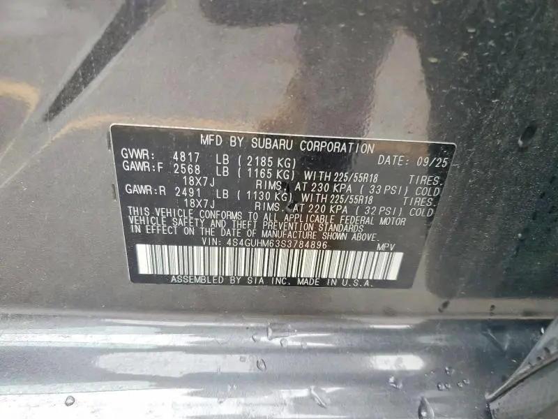 2025 SUBARU CROSSTREK LIMITED  
