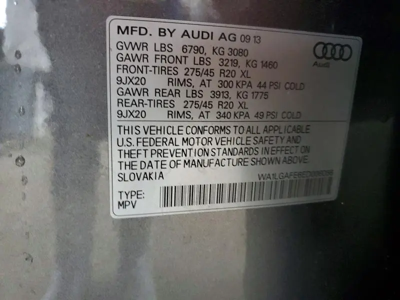 2014 AUDI Q7 PREMIUM PLUS  