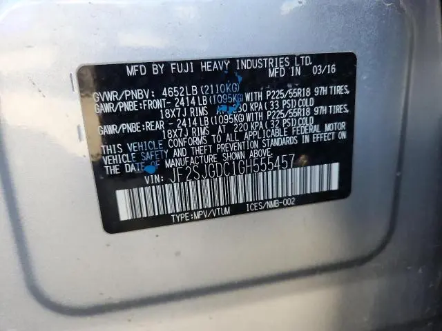 2016 SUBARU FORESTER 2.0XT PREMIUM  