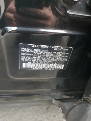 2018 SUBARU FORESTER 2.5I PREMIUM  