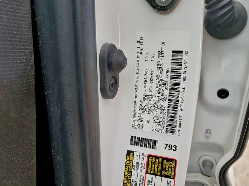 2019 TOYOTA TACOMA DOUBLE CAB  