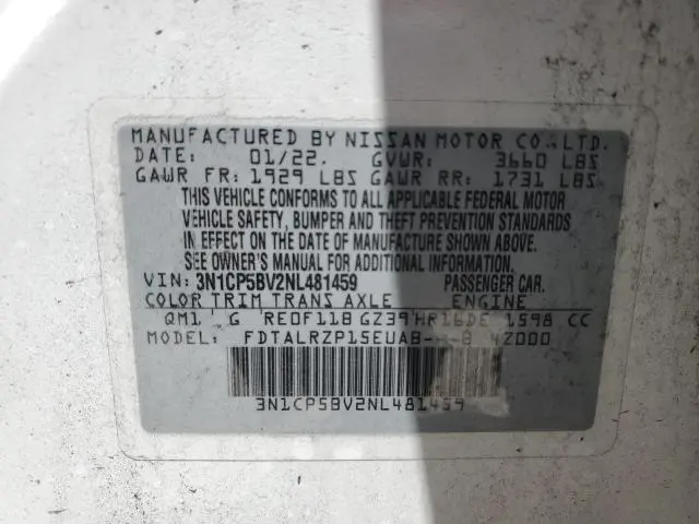2022 NISSAN KICKS S