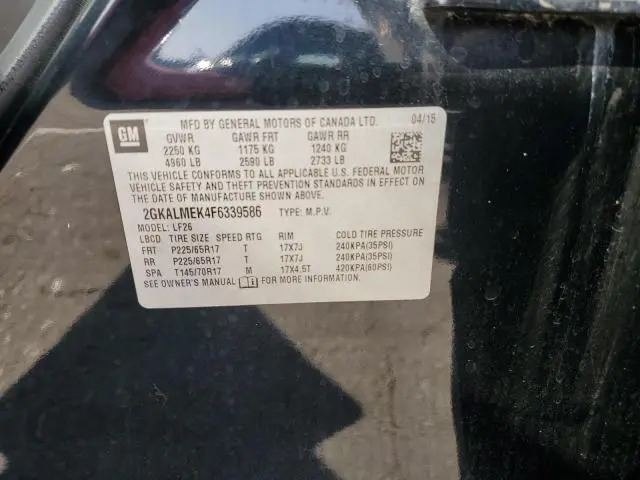 2015 GMC TERRAIN SLE  