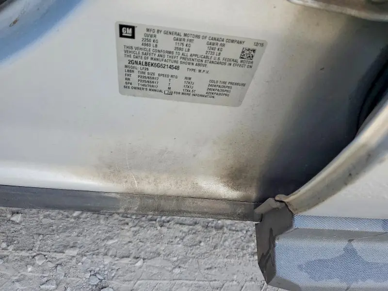 2016 CHEVROLET EQUINOX LS  