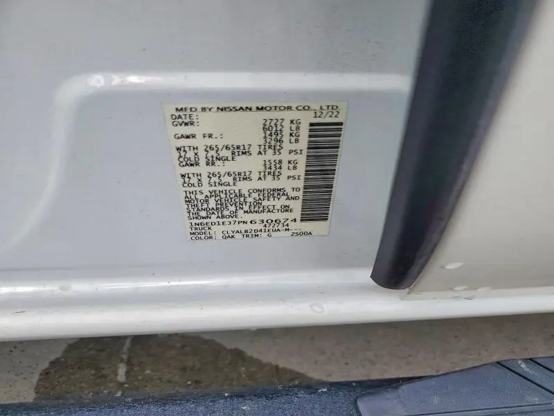 2023 NISSAN FRONTIER SV  