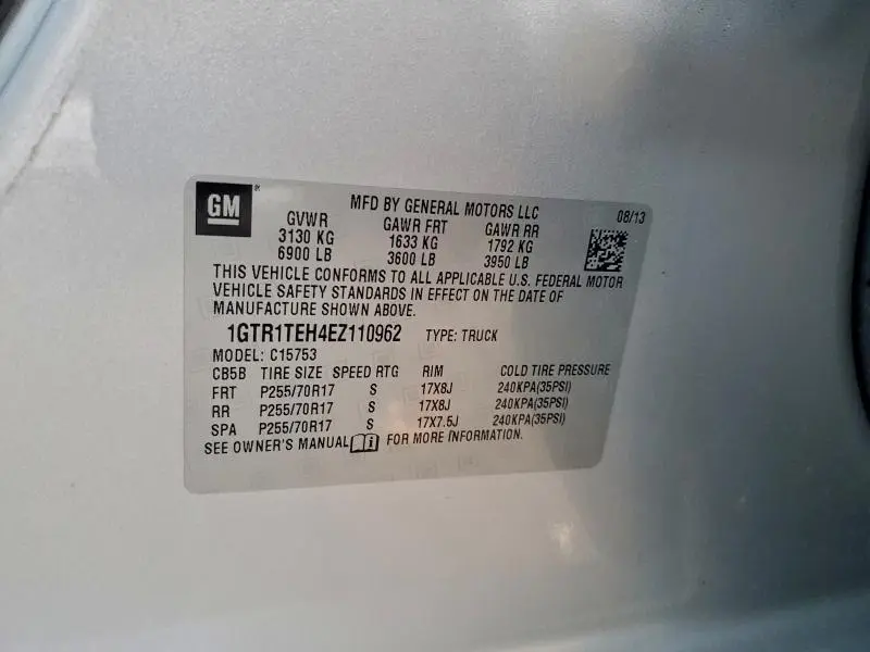 2014 GMC SIERRA C1500  