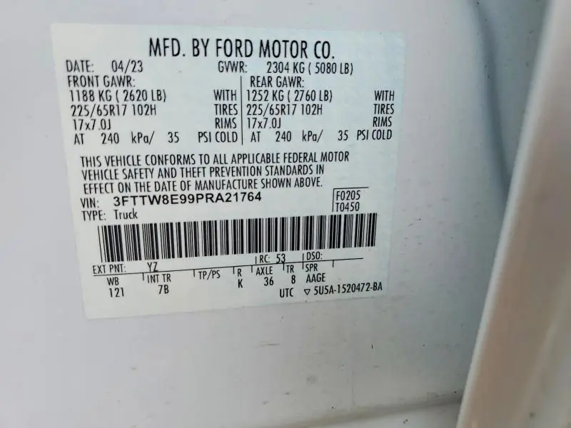 2023 FORD MAVERICK XL  
