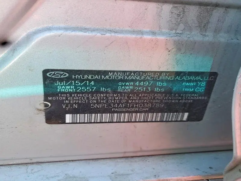 2015 HYUNDAI SONATA SPORT  