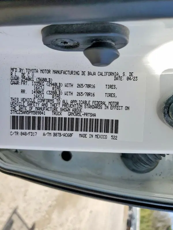 2023 TOYOTA TACOMA DOUBLE CAB  