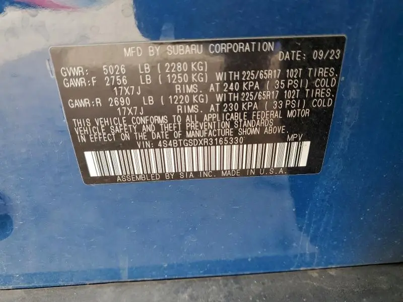 2024 SUBARU OUTBACK WILDERNESS  