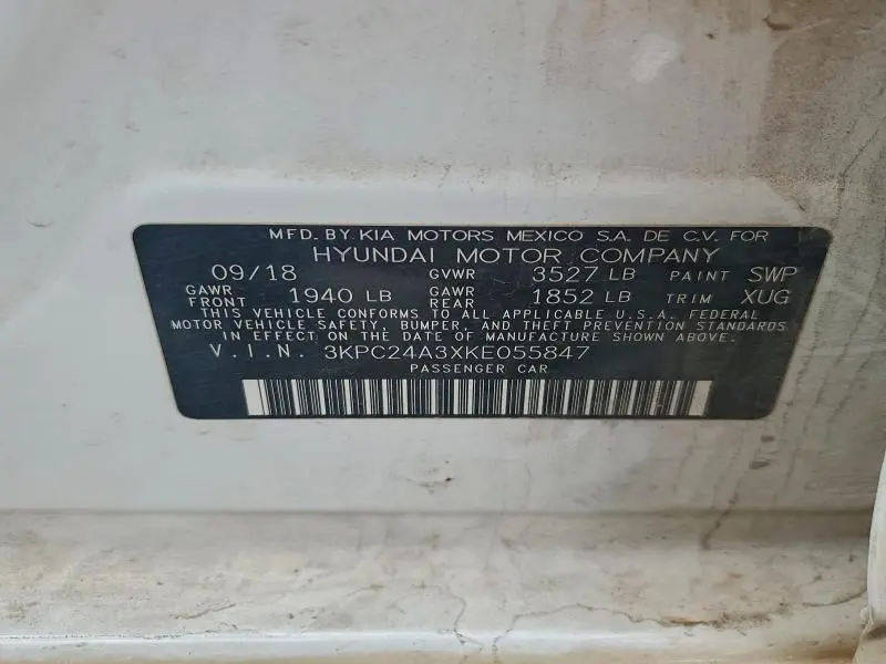 2019 HYUNDAI ACCENT SE  