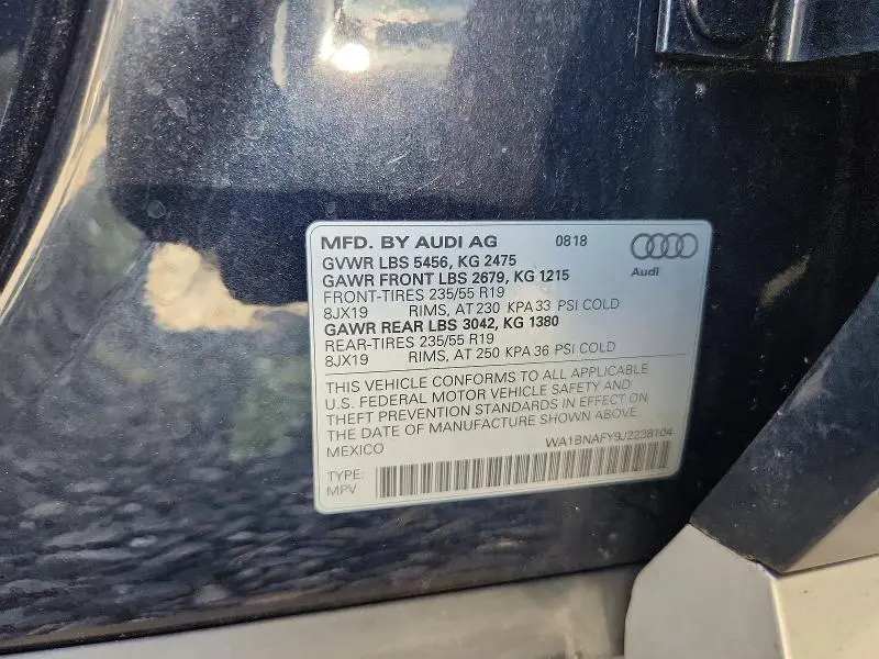 2018 AUDI Q5 PREMIUM PLUS  