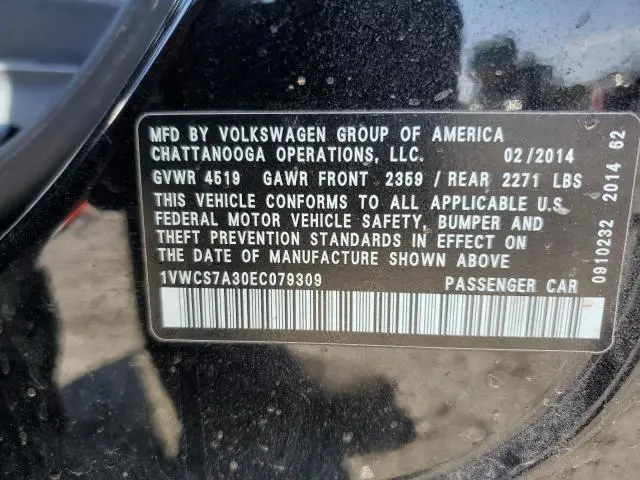 2014 VOLKSWAGEN PASSAT SEL