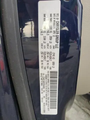 2012 CHRYSLER TOWN & COUNTRY TOURING  