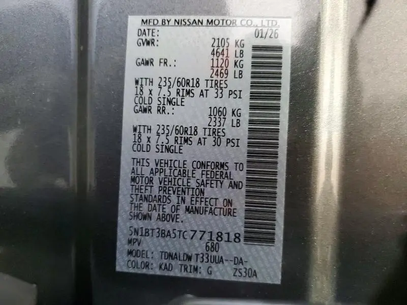 2026 NISSAN ROGUE SV  