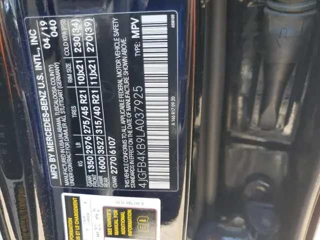 2020 MERCEDES-BENZ GLE 350 4MATIC  